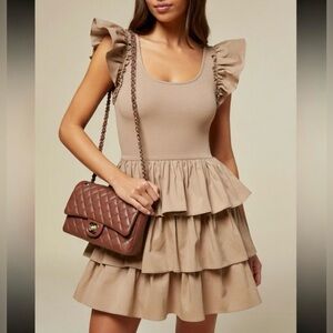 Nordstrom Rachel Parcel Ruffle summer dress size 14